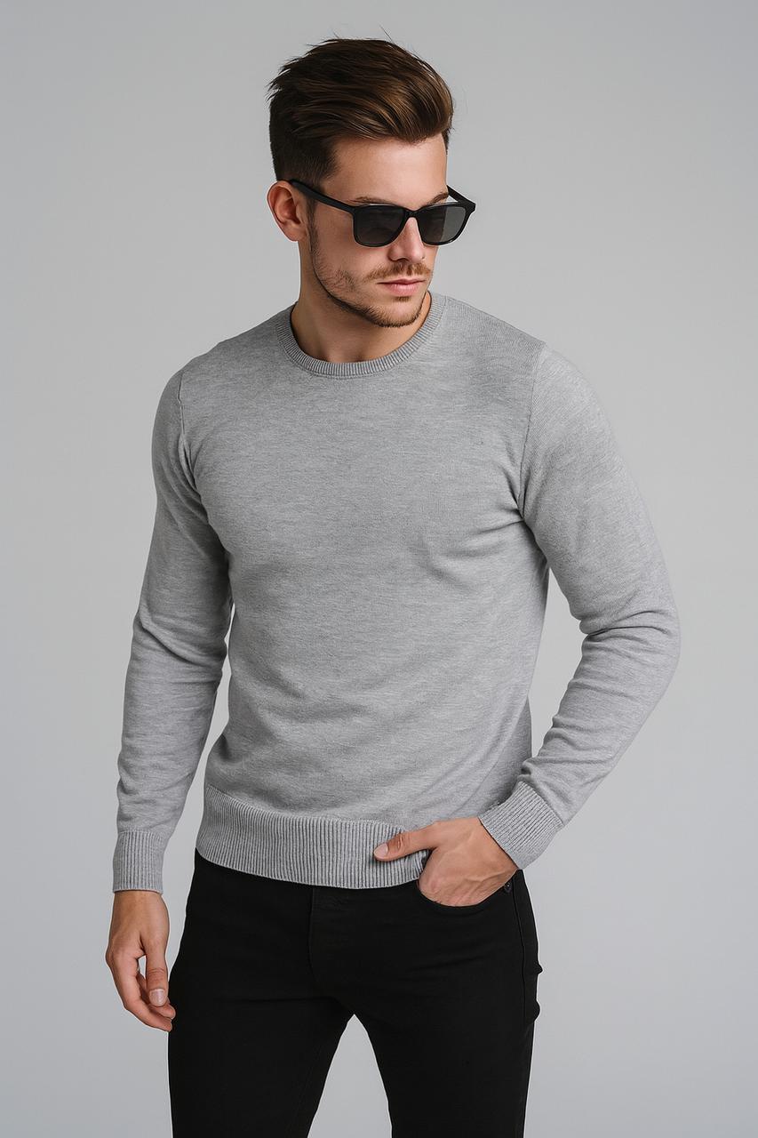 5208GRMC - SWEATER GAEL GRIS MELANGE CLARO